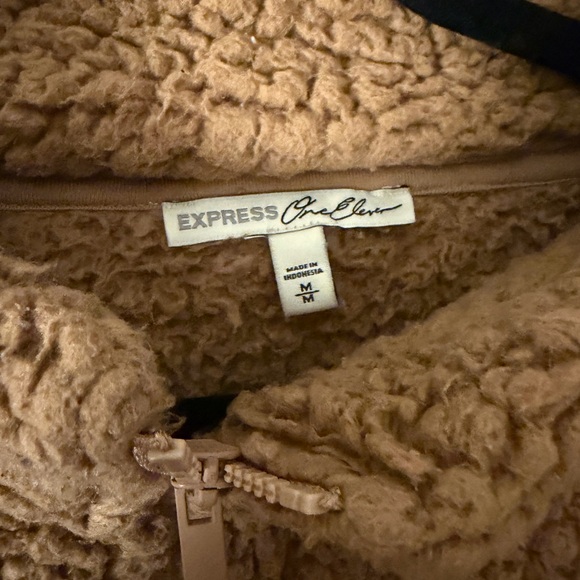 Express Tan Sherpa Jacket - Picture 4 of 5